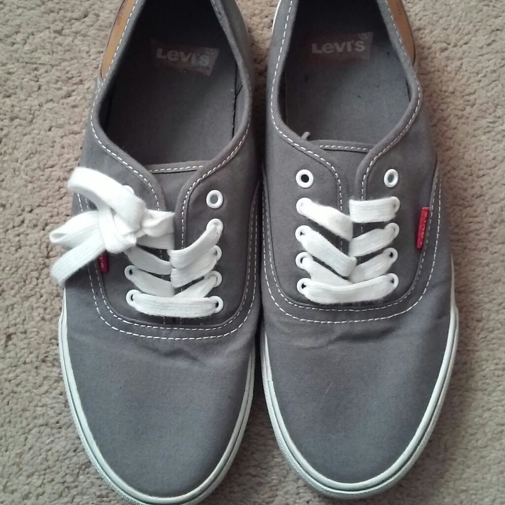 Levi's Gray Canvas Sneakers Men's 9.5
